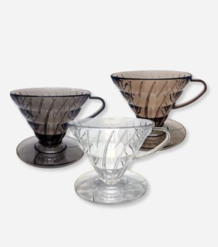 Porta Filtro Guanabara Café V60 Cônico Acrílico com brinde