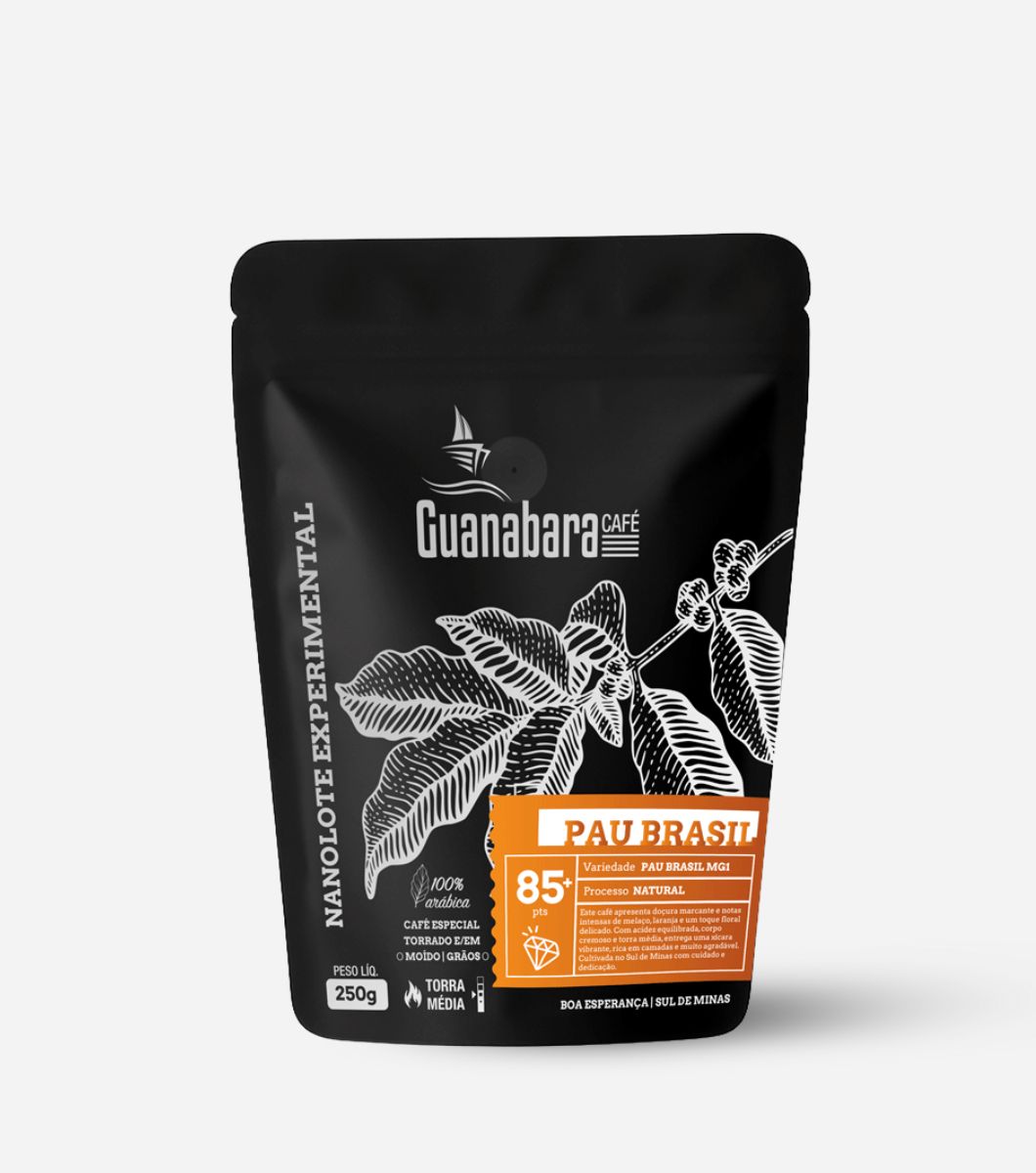 15366378530-produtos-do-site-1060-x-1200-px-2025-07-28t170424-598.jpg Café Guanabara Especial Nanolote Pau Brasil - 250g - Sul de Minas - 100% Arábica - Imagem 1